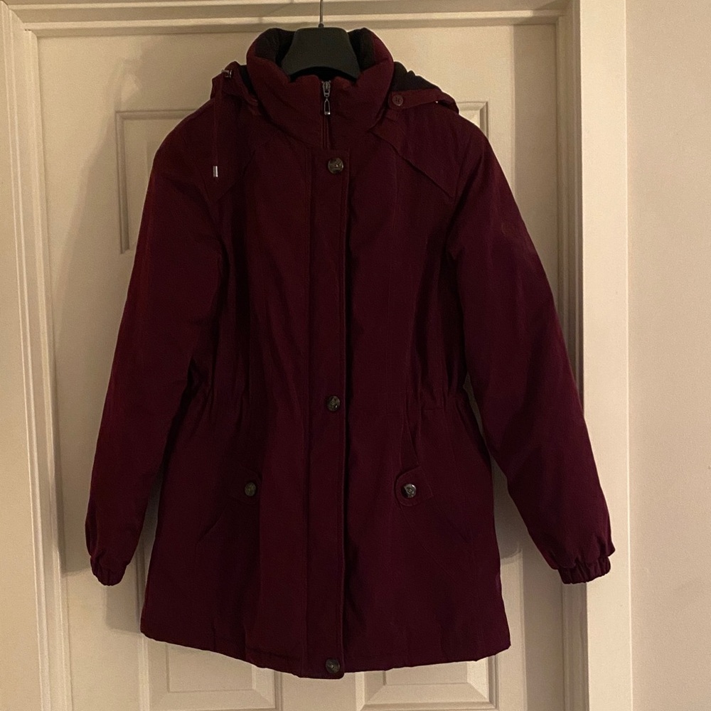 Women's Burgundy Winter Jacket